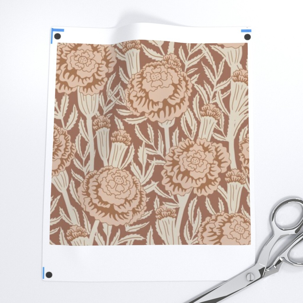 Neutral Botanical Beige Brown Floral Modern Boho Flowers Country Farmhouse Custom Printed Fabric by Spoonflower Various Fabrics by the Yard or Fat Quarter